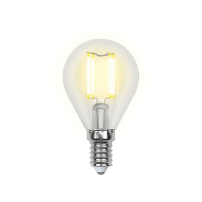 Лампочка светодиодная  LED-G45-5W/NW/E14/CL/DIM GLA01TR картон Uniel