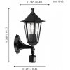 Стеклянный настенный фонарь уличный Laterna 4 22469 Eglo