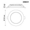 Точечный светильник Luna 358031 белый Novotech