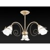 Стеклянная потолочная люстра Bridget TL3620X-03 белая TopLight