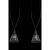 Стеклянный подвесной светильник Hilo P063PL-02B конус прозрачный Maytoni