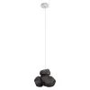 Стеклянный подвесной светильник Cluster 10467P Black черный Loft It