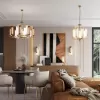 Стеклянная подвесная люстра Lion 5467/35L белая Odeon Light