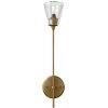 Стеклянное бра Torche De Verre 8614W/D gold прозрачное DeLight Collection
