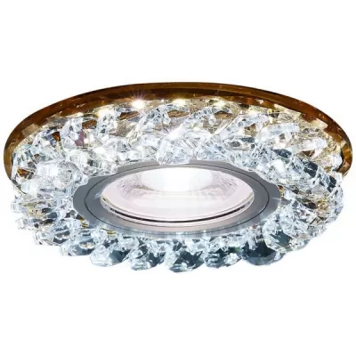 Точечный светильник Декоративные Кристалл Led+mr16 S257 BR Ambrella встраиваемый
