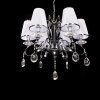 Подвесная люстра Finezzia LDP 9267-6 CHR конус белая Lumina Deco