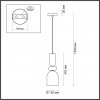 Стеклянный подвесной светильник Gillian 4589/1 цилиндр белый Lumion