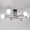 Стеклянная потолочная люстра Nuvola 70129/8 хром Smart форма шар белая Eurosvet Стеклянная потолочная люстра Nuvola 70129/8 хром Smart форма шар белая Eurosvet