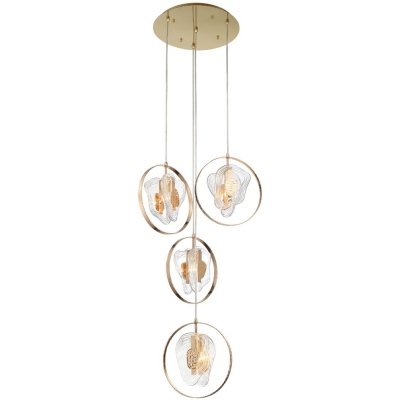 Подвесной светильник Cowley P60669-4 gold/clear DeLight Collection