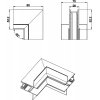 Соединитель угловой SPACE-Track system Inner corner InW