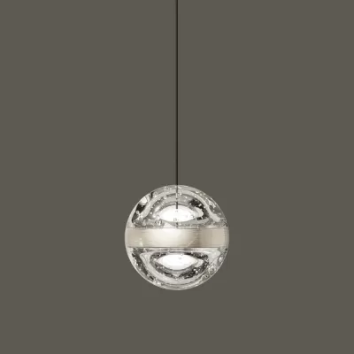 Подвесной светильник Frizzante MD23030088-1A nickel/clear DeLight Collection форма шар