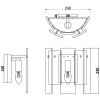 Стеклянный настенный светильник Ottimo FR5198WL-01CH белый Freya