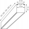 Линейный светильник Led line on DL18506C150WW45L3 белый