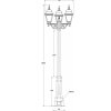 Стеклянный наземный фонарь QUADRO M 79909MB 029 Bl прозрачный Oasis Light