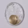 Хрустальный настенный светильник  Lona01 прозрачный круглый ImperiumLoft