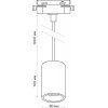 Трековый светильник Artline 59702 9 белый цилиндр