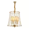 Подвесной светильник Berton LDP 8013-4 F.GD конус белый Lumina Deco