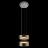 Стеклянный подвесной светильник Totem 10466/2P Smoke цилиндр Loft It