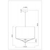 Подвесной светильник Trixie A7085SP-1BK бежевый