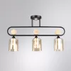 Стеклянная потолочная люстра Glamore A5076PL-3BK цвет янтарь Artelamp