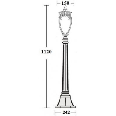 Наземный фонарь VERONA 86207 Gb Oasis Light