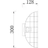 Стеклянный настенный светильник Relux 4008/02/01W Stilfort
