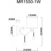 Бра Dante MR1550-1W серое
