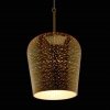 Стеклянный подвесной светильник Фьюжн 392018801 конус желтый MW-Light