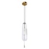 Стеклянный подвесной светильник Lich 5012/09 SP-1 цилиндр прозрачный Divinare
