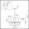 Стеклянная потолочная люстра Novas 4816/8 прозрачная цилиндр Odeon Light