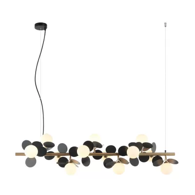 Подвесная люстра Ilmari LH4136/12PO-BR-BK Lumien Hall на штанге