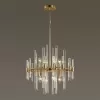 Стеклянная подвесная люстра Stika 4988/8 прозрачная Odeon Light