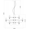 Подвесная люстра Molto 8030/17 LM-18 Divinare
