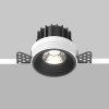 Точечный светильник Round DL058-12W4K-TRS-B черный Maytoni