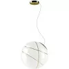 Стеклянный подвесной светильник Armilla F50A0512 форма шар белый Fabbian Стеклянный подвесной светильник Armilla F50A0512 форма шар белый Fabbian