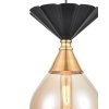 Стеклянный подвесной светильник Nova VL5494P11 цвет янтарь форма шар Vele Luce
