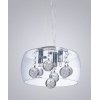 Стеклянный подвесной светильник Fabina LDP 8077-300 PR прозрачный цилиндр Lumina Deco