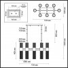 Стеклянный подвесной светильник Perla 4631/16 цилиндр прозрачный Odeon Light