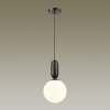 Стеклянный подвесной светильник Okia 4668/1 форма шар белый Odeon Light