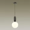 Стеклянный подвесной светильник Okia 4668/1 форма шар белый Odeon Light