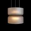 Стеклянный подвесной светильник Totem 10466/2P Smoke matte цилиндр Loft It