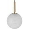 Стеклянный подвесной светильник Float 10429/250 форма шар белый Loft It
