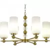 Стеклянная подвесная люстра SL2003 SL2003.303.06 белая цилиндр ST Luce
