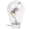 Стеклянный интерьерная настольная лампа Bombilla 10295 прозрачный Loft It