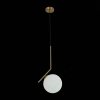 Стеклянный подвесной светильник Codda SL1148.313.01 форма шар белый ST Luce