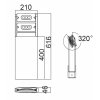 Наземный светильник  W6146S-2-616 S белый Oasis Light