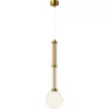Стеклянный подвесной светильник Teatro MOD287PL-01BS белый форма шар Maytoni