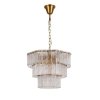 Стеклянная подвесная люстра BRCH9192 BRCH9192-55 antique brass прозрачная DeLight Collection
