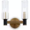 Стеклянное бра Ambra FR5167WL-02BS прозрачное цилиндр Freya