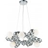 Стеклянный подвесной светильник Haines LSP-8907 форма шар белый Lussole